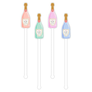 Stir Sticks Set - Champagne Bottles