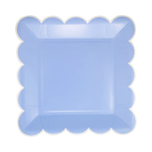 Blue Scalloped Edge Plate
