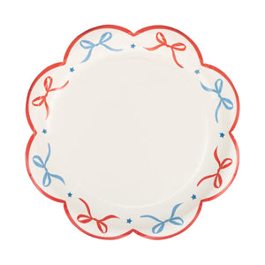 Bow Edge Paper Plate