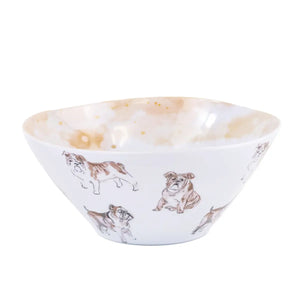 Bulldog Melamine Bowl