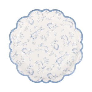 Bunny Toile Plates