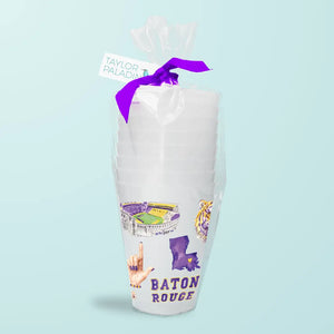 Baton Rouge Pattern Cups