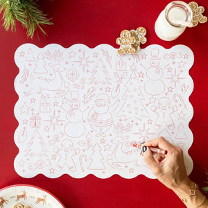 Christmas Coloring Activity Placemats