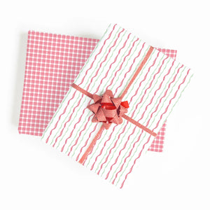 Christmas Ribbon Double Sided Wrapping Paper