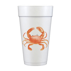 Stone Crab Summer Foam Cups