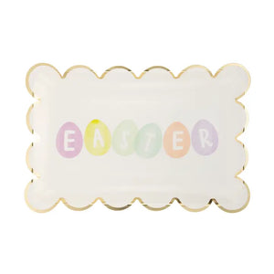 Easter Egg Scalloped Plate