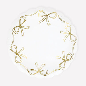 Gold Bow Side Plates