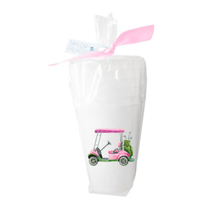Golf Cart Frosted Cups