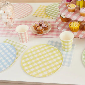 Gingham Paper Plates - Multicolor