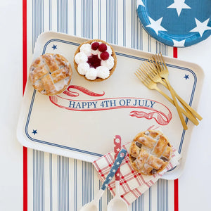 Happy 4th of July Reusable Bamboo Tray