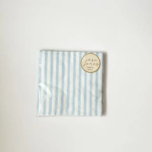 Classic Stripe Baby Blue Large Napkins