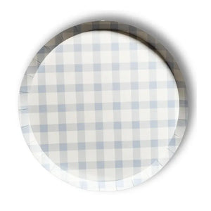 Premium Plaid Baby Blue Plate