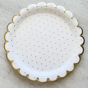 Scalloped Polka Dot Plate