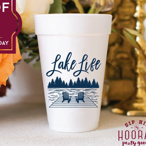 Lake Life Foam Cups