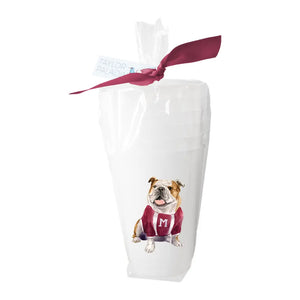 Maroon Bulldog Frosted Cup