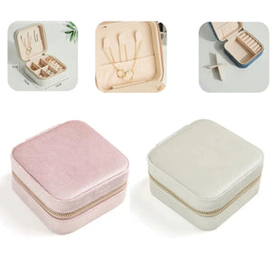 Velvet Travel Jewelry Box