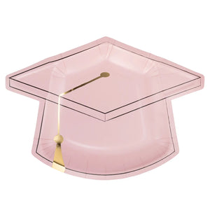 Pink Grad Cap Plate