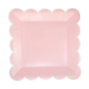 Pink Scalloped Edge Plate