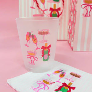 Pop Fizz Clink Christmas Frosted Cups