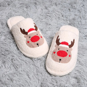 Reindeer Christmas Slippers