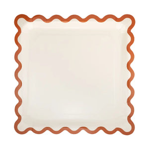 Rust Ric Rac Paper Plates
