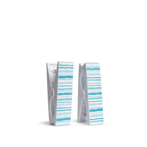 Beach Towel Clips - Blue Striped