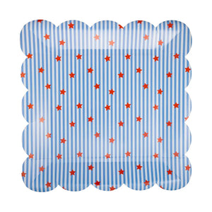 Stripes and Stars Dinner Plate