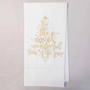 Wonderful Time Hemstitch Hand Towel