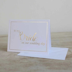 To My Bride Classic Notecard