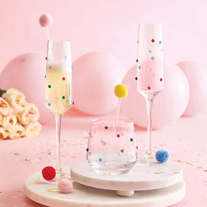 Beaded Champagne Flute