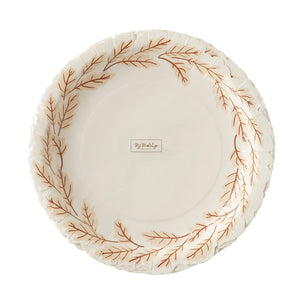 Harvest Leaves Wreath Shaped Dinner Plate