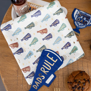 Megaphone Fathers Day Plate