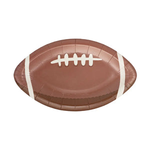Football shaped plate