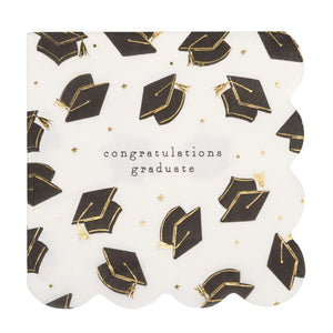 Grad Hat Scatter Napkin