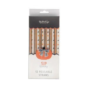 Halloween Reusable Straws
