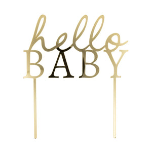 Hello Baby Acrylic Cake Topper
