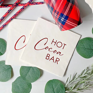 Hot Cocoa Bar - Cocktail Napkins