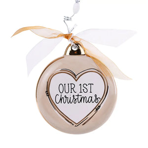 Our First Christmas as Mr. and Mrs Ornament