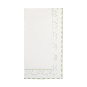 Sage Fancy Border Guest Napkin