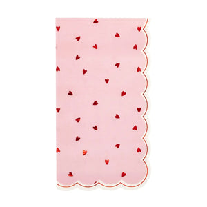 Scattered Hearts Dinner Napkin