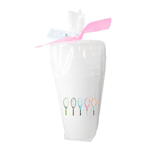 Tennis Racket Frosted Cups