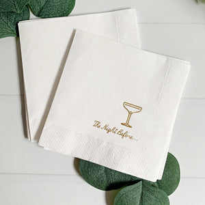 The Night Before Rehearsal Dinner Cocktail Napkins