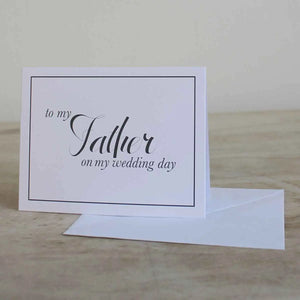 To My Father Classic Notecard