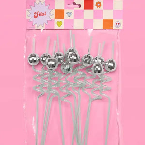 Reusable Disco Party Straws
